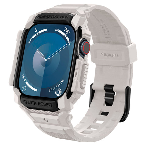 Spigen Apple Watch 10/11 42mm Rugged Armor Pro Band Case (Dune Beige)