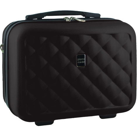 Pierre Cardin Hard-Shell Beauty Cosmetics Travel Carry On Bag 27cm Black