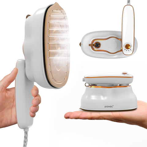 AROVEC Garment Steamer, 2-in-1 Iron & Clothes Hand Steamer, 200mL Tank