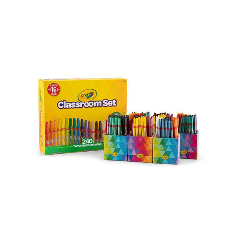 Crayola Twistables Crayons Classroom Set Colouring Art Tools 240pc