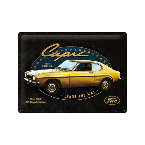 Nostalgic-Art Large Sign Plaque 30x40cm Ford Capri Leads The Way