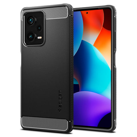 Spigen Xiaomi Redmi Note 12 Pro Plus Rugged Armor Case (Black)