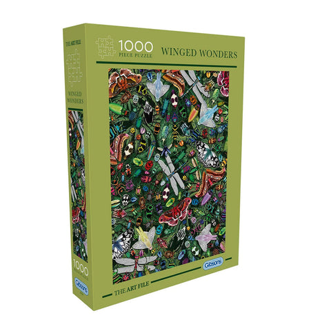Gibsons 1000pc Art File Winged Wonders Puzzle