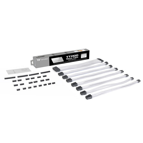 Thermaltake TtMod 300mm Sleeve Extension Cable - White (AC-050-CN6NAN-A3)