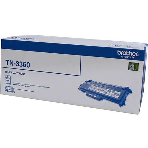 Brother TN-3360 Toner Ink Cartridge Black Genuine Original