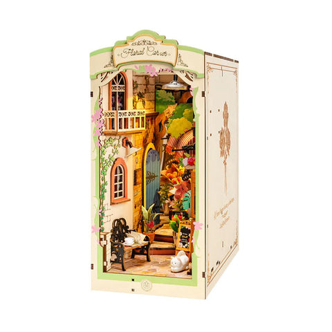 Robotime DIY Bookends Kit Floral Corner