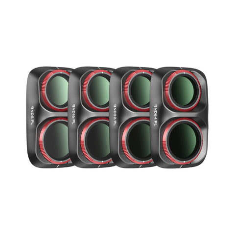 Freewell 4-pack Bright Day Series Filter Set for DJI Osmo Pocket 4P (Black)