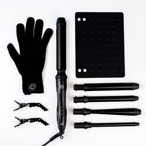 H2D X5 Professional Curling Wand  Ceramic Curler Roller - Black