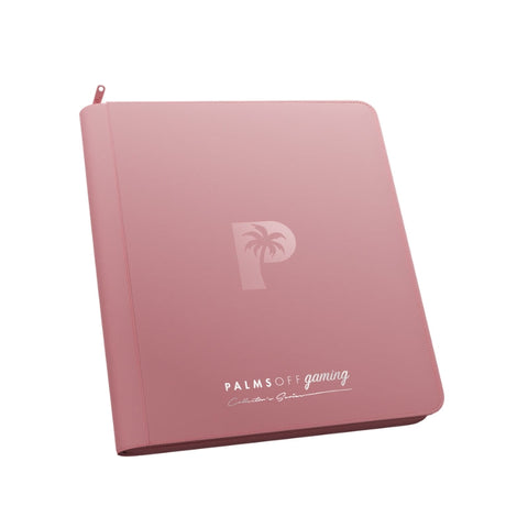 Palms Off Gaming Collector's Series 12 Pocket Zip Trading Card Binder - Pink
