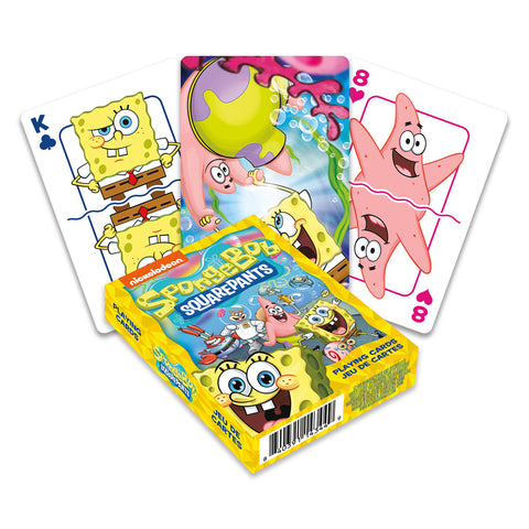 Aquarius 54-Pieces Sponge Bob Cast Playing Cards Poker Deck Family Fun Game 14y+