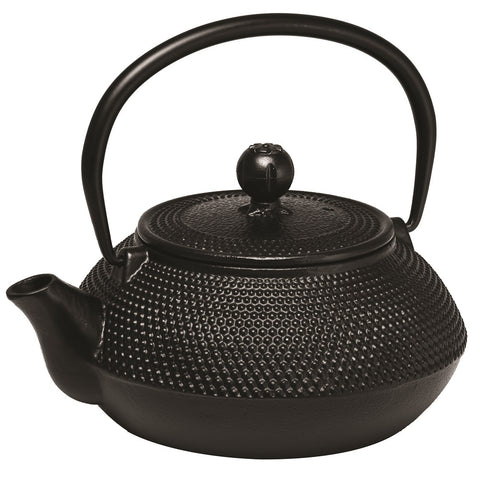 Avanti Cast Iron Teapot - Hobnail 800Ml - Black