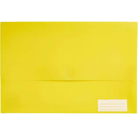 Marbig Polypick Document Wallet (Foolscap) - Yellow