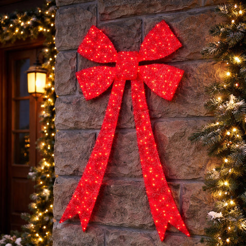 Lexi Lighting Red Light Up Bow Small
