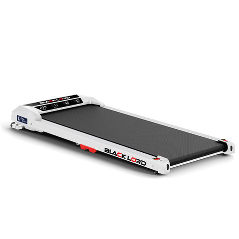 BLACK LORD Treadmill Electric Walking Pad Under Desk Home Fitness Incline (White)
