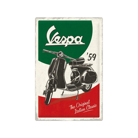 Nostalgic-Art Vespa The Italian Classic 40x60cm Metal XL Sign Plaque