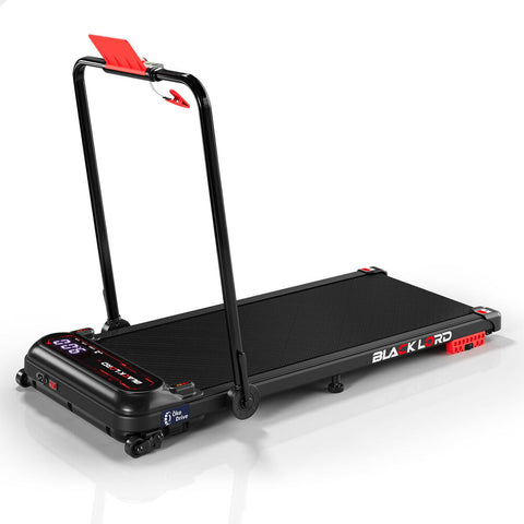 BLACK LORD Treadmill Electric Walking Pad Incline Shock Absorbers Foldable (Black)