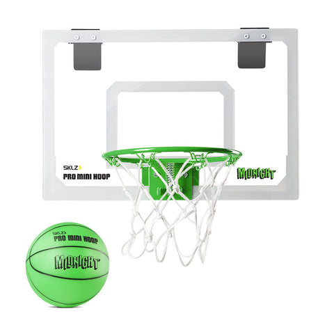 Sklz Pro Mini Basketball Hoop Midnight Glow In The Dark With Ball 45.72x30.48cm