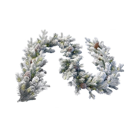 Christabelle 2.7m Christmas Garland with Lights - Dorchester