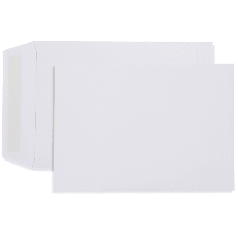Cumberland C5 Envelopes Pocket Strip Seal 80GSM 162x229mm White Box 500
