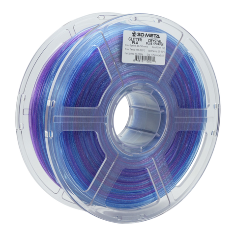 3D META Glitter PLA 3D Printing Filament - Crystal Blue / Purple