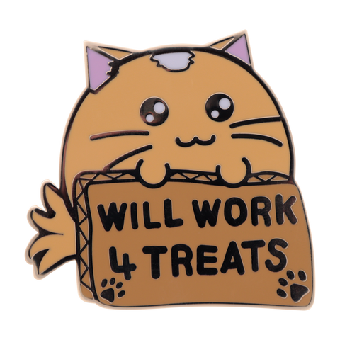 Fanattik Fuzzballs Whisky Will Work 4 Treats Pin Badge - Limited Edition