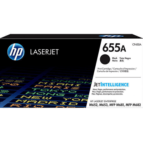 HP 655A Toner Ink Cartridge Black CF450A Genuine LaserJet