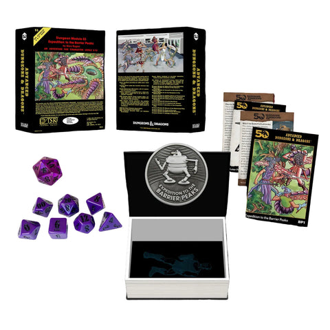 Dungeons & Dragons D&D Beadle & Grimm's Classic Module Collection Expedition to Barrier Peaks Dice & Accessories Set