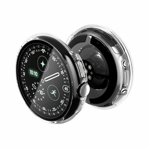 SPIGEN Google Pixel Watch 5/4 41mm Thin Fit 360 with Built in Screen Protector Case (Clear)