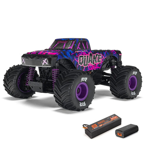 ARRMA Quake Grom RC Monster Truck Electric 4WD 1/16 Scale RTR (Purple)