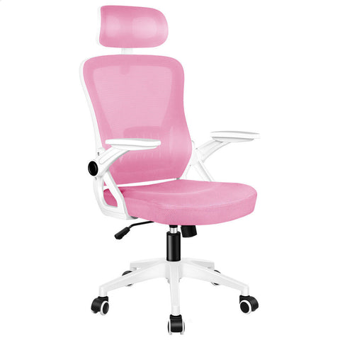 ALFORDSON Mesh Office Chair Executive Fabric Seat Tilt Computer (Pink)