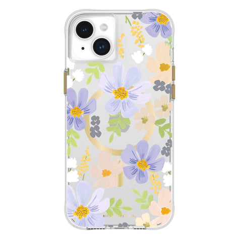 Case-Mate Rifle Paper MagSafe iPhone 15 Plus Case (Pastel Marguerite)