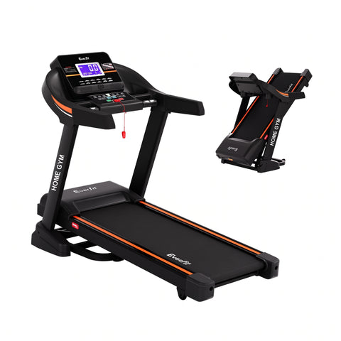 Everfit Treadmill Electric Auto Incline Home Gym Fitness Exercise Machine 490mm