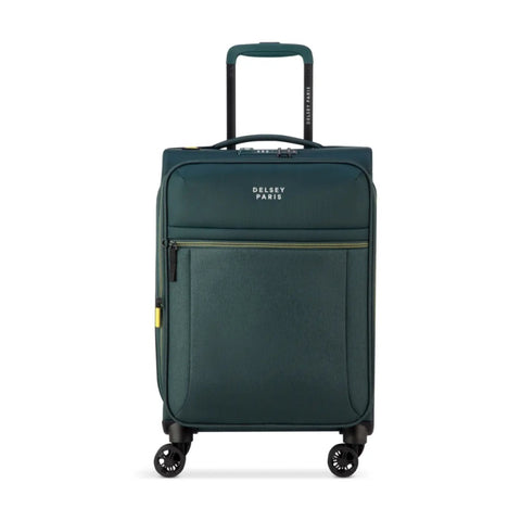 Delsey Brochant 3 Small 55cm Expandable Travel Carry-On Suitcase TSA Lock Pine