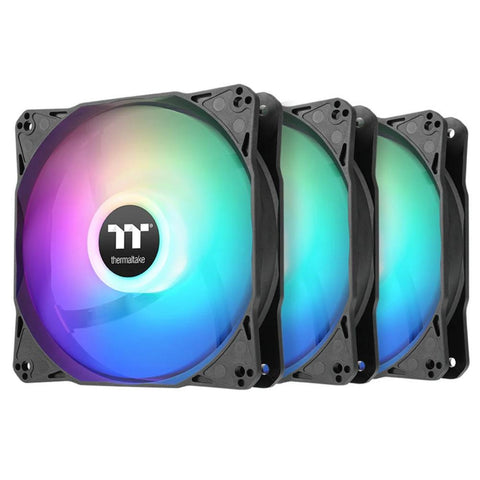 Thermaltake LE 120mm ARGB PWM Cooling Fan - Black Edition (3-Pack)