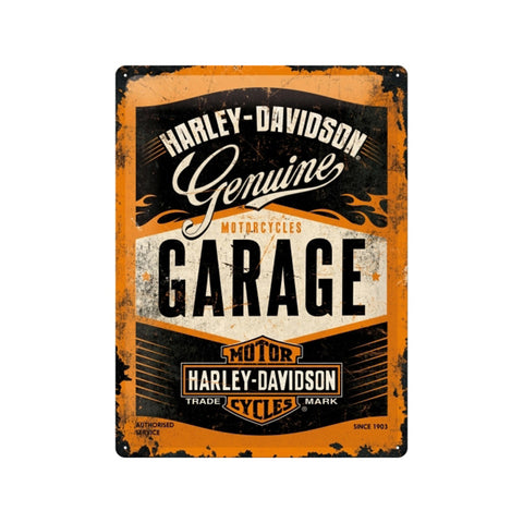 Nostalgic-Art Harley-Davidson Garage 30x40cm Large Metal Tin Sign Plaque