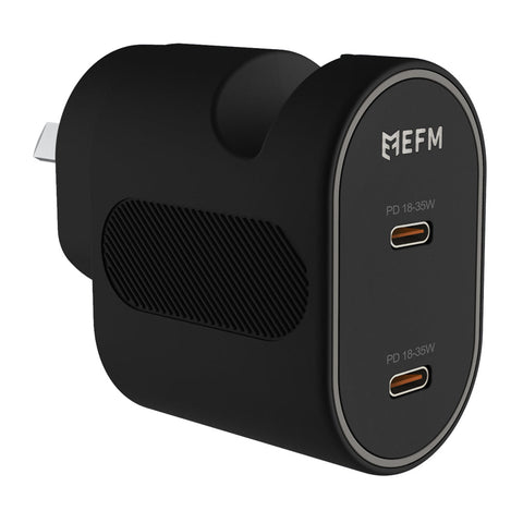 EFM 35W Dual Port Wall Charger (Black)