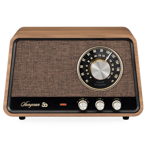Sangean WR-101 AM/FM/BT Radio - Vintage Walnut