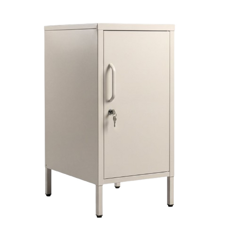 Desky Sidekick Metal Locker Cabinet - Wheat / Right Opening