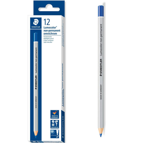 Staedtler Lumocolor non-permanent omnichrom 108 Dry marker (Blue) [Box 12]
