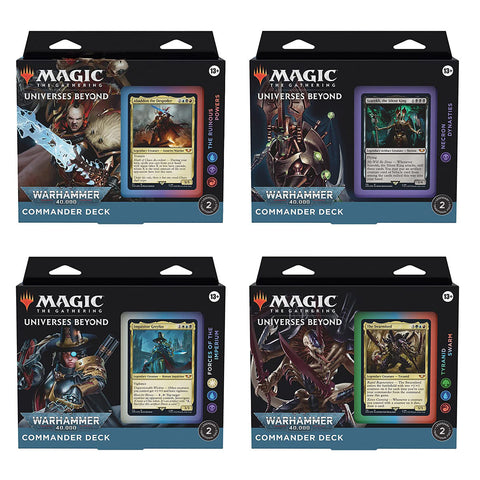 Wizards Of The Coast Magic Warhammer 40K Universes Beyond Commander Decks Regular Edition (Set of 4)