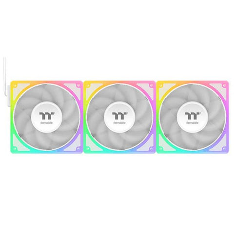 Thermaltake TOUGHFAN EX 120mm ARGB PWM Radiator Fan - White Edition (3-Pack)