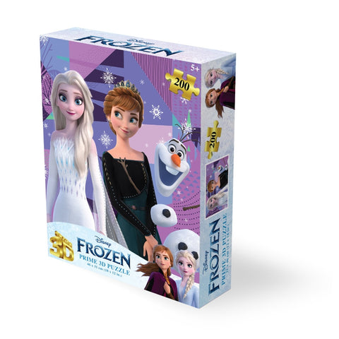 Prime3D 200pc Lenticular Disney Frozen Jigsaw Puzzle Deluxe Set