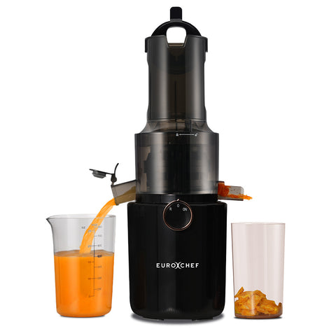 EUROCHEF Cold Press Slow Juicer Machine Large Chute 200W - Charcoal Grey