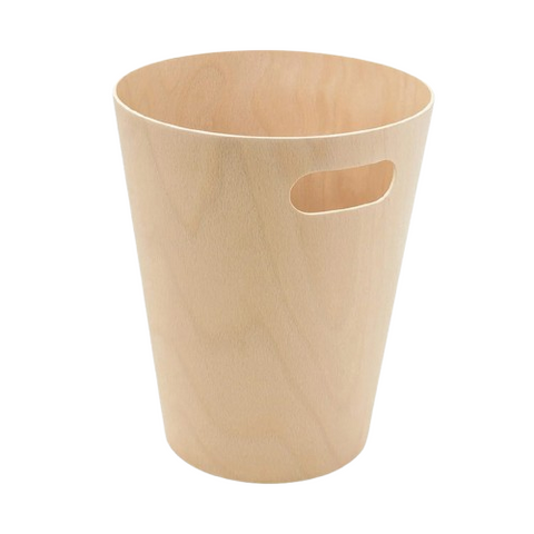 Desky Wooden Rubbish Bin - Natural