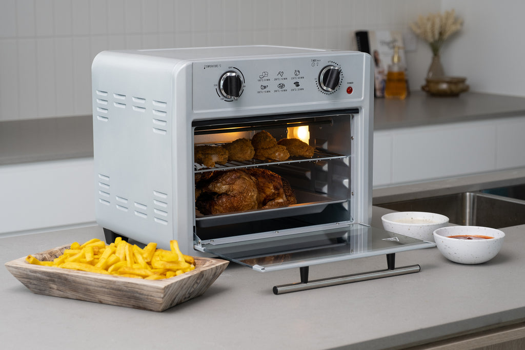 Healthy Choice 23L Air Fryer Oven with 3 Cooking Accessories (Silver ...