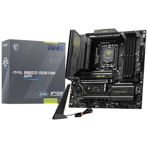 MSI MAG B860M Mortar WiFi LGA 1851 mATX Motherboard