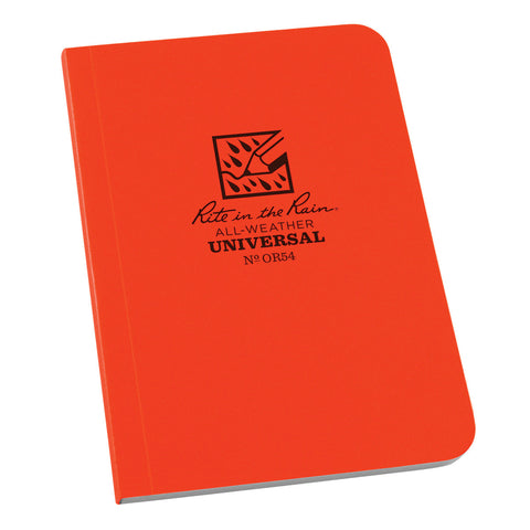 Rite In The Rain Bound Soft Cover 3.125 x 5 Field Flex Book - Universal - Blaze Orange