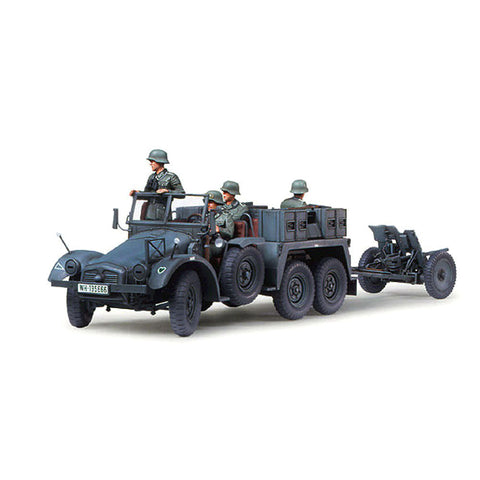 Tamiya 1/35 Krupp Protze 1Ton (6x4) Kfz.69 Towing Truck with 3.7cm Pak