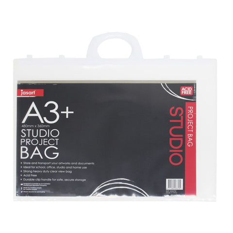 Jasart A3+ Studio Project Bag Docs/Artworks Protector/Organiser Storage CLR