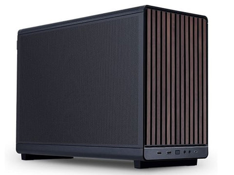 Lian Li DAN A3-mATX Micro Form Factor Micro-ATX Case - Black (Wood Edition)